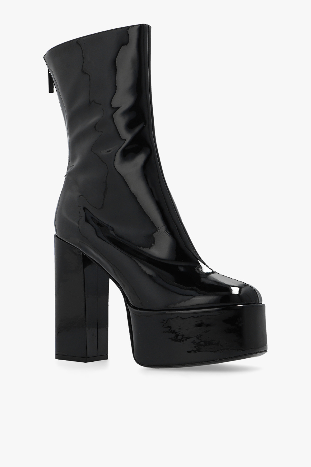 SchaferandweinerShops KR - Black 'Lexy' platform ankle boots